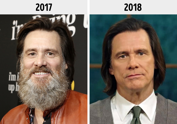 12 Famosos que sorprendieron a los fans con su barba (la de Jim Carrey tiene su propia cuenta de Twitter)