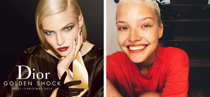 Encontramos a las modelos de anuncios de cosméticos para ver cómo lucen sin maquillaje