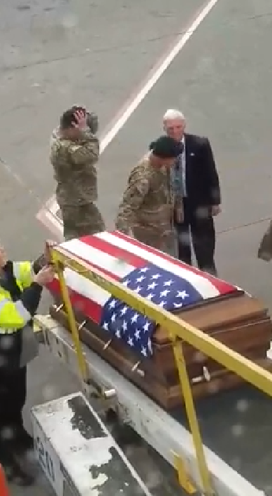 Passengers Leave While Sobbing As They Watch A Fallen Soldier Small Joys