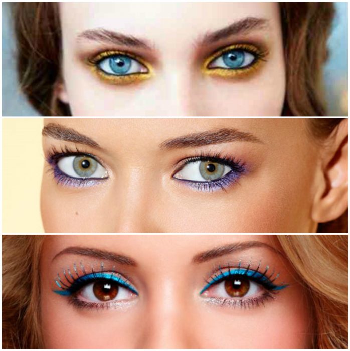 delineadores para cada ojo