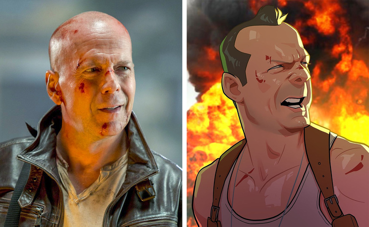 Un artista realiza versiones animadas de las celebridades, y los resultados son sorprendentes