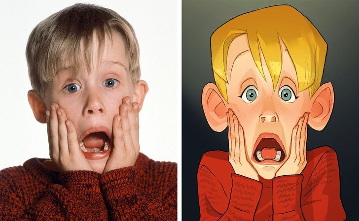 Un artista realiza versiones animadas de las celebridades, y los resultados son sorprendentes