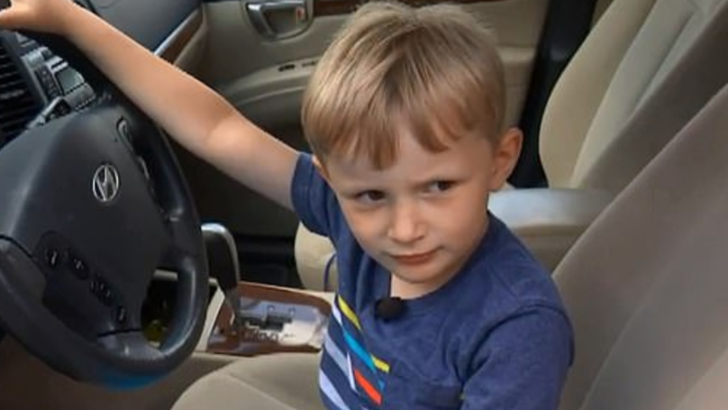Four-Year-Old Boy Drives Great Grandfather