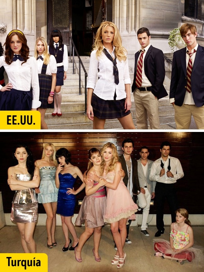 Cómo lucen estas 9 series de TV en otros países