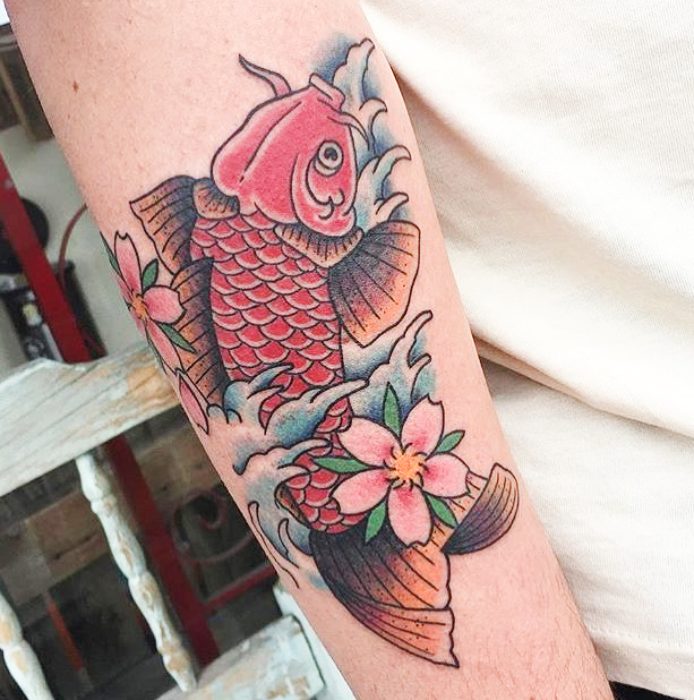 tatuajes peces koi