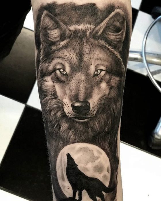 tatuaje de lobo