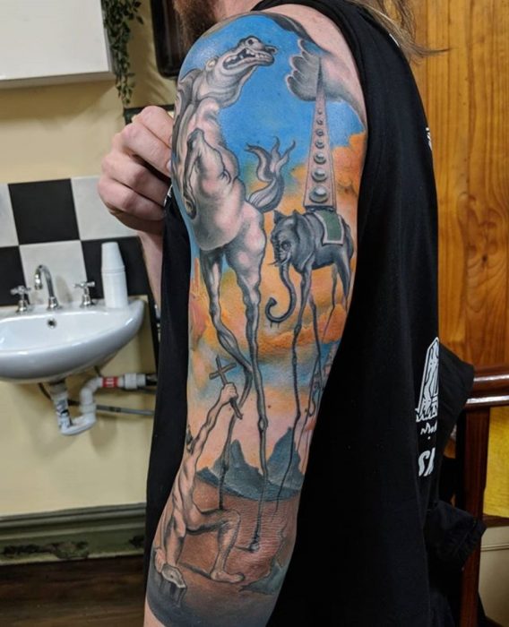 tatuaje de obra de arte