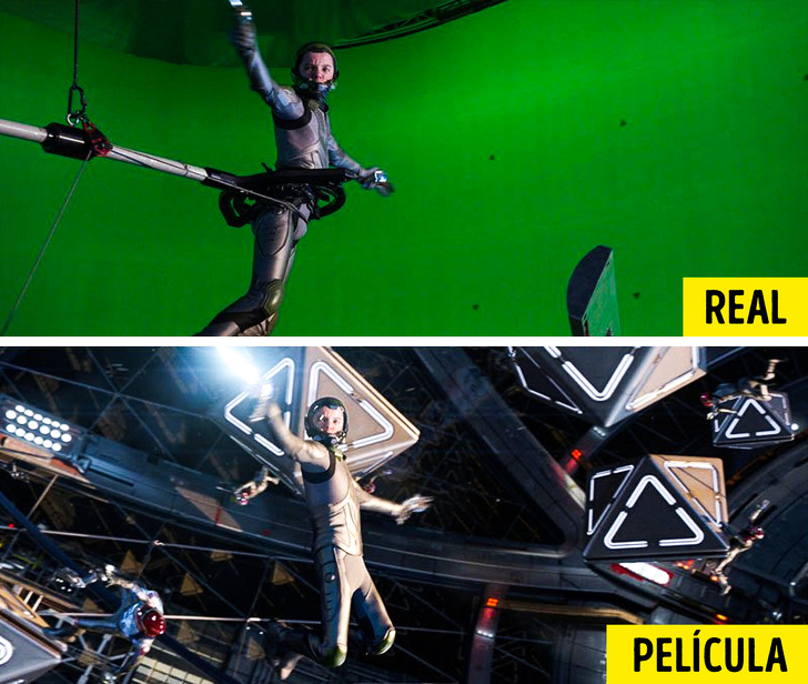 20 Tomas fotográficas excepcionales que muestran cómo los efectos especiales transforman nuestras películas favoritas por completo