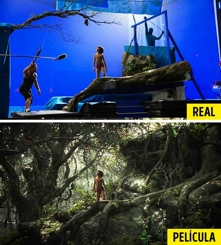 20 Tomas fotográficas excepcionales que muestran cómo los efectos especiales transforman nuestras películas favoritas por completo