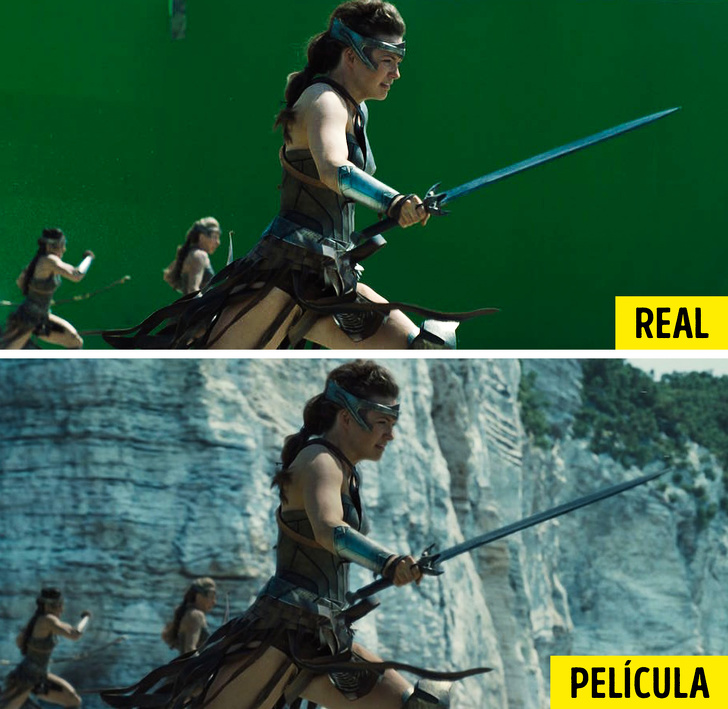 20 Tomas fotográficas excepcionales que muestran cómo los efectos especiales transforman nuestras películas favoritas por completo