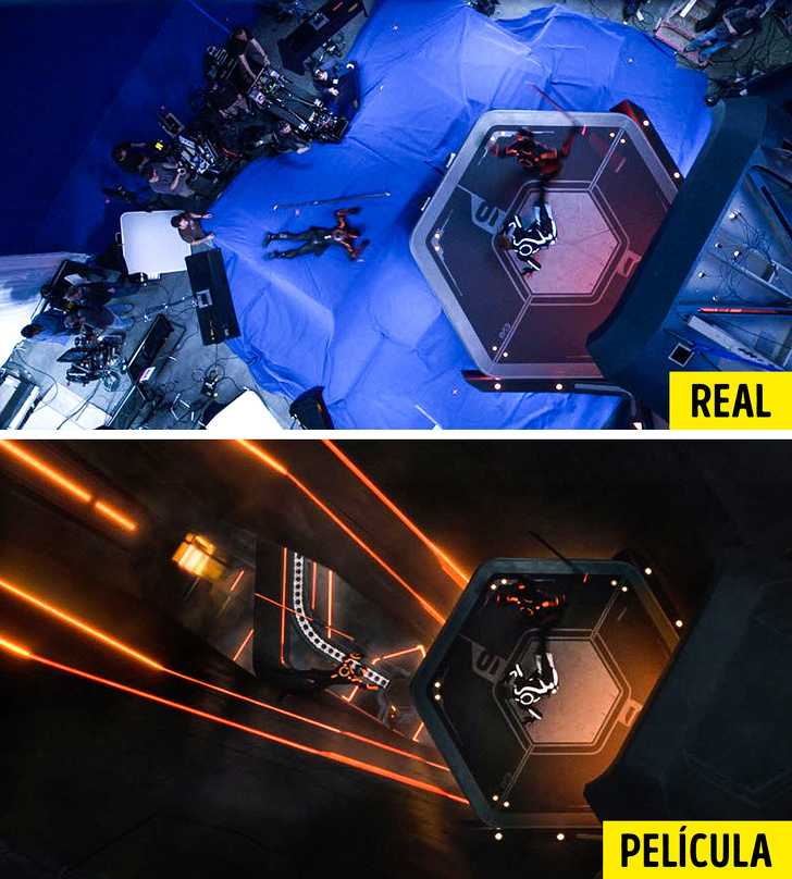 20 Tomas fotográficas excepcionales que muestran cómo los efectos especiales transforman nuestras películas favoritas por completo