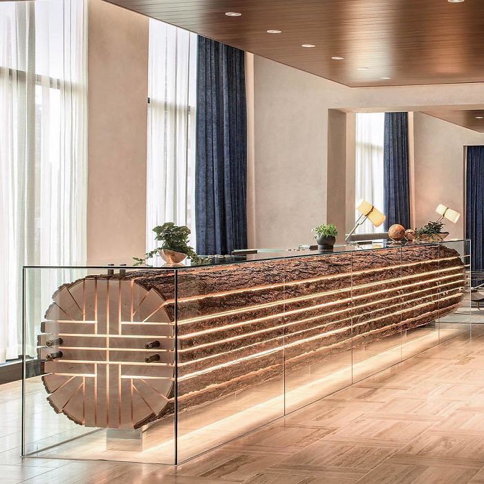 Reception Desk At The Douglas Hotel By Acdf Architecture