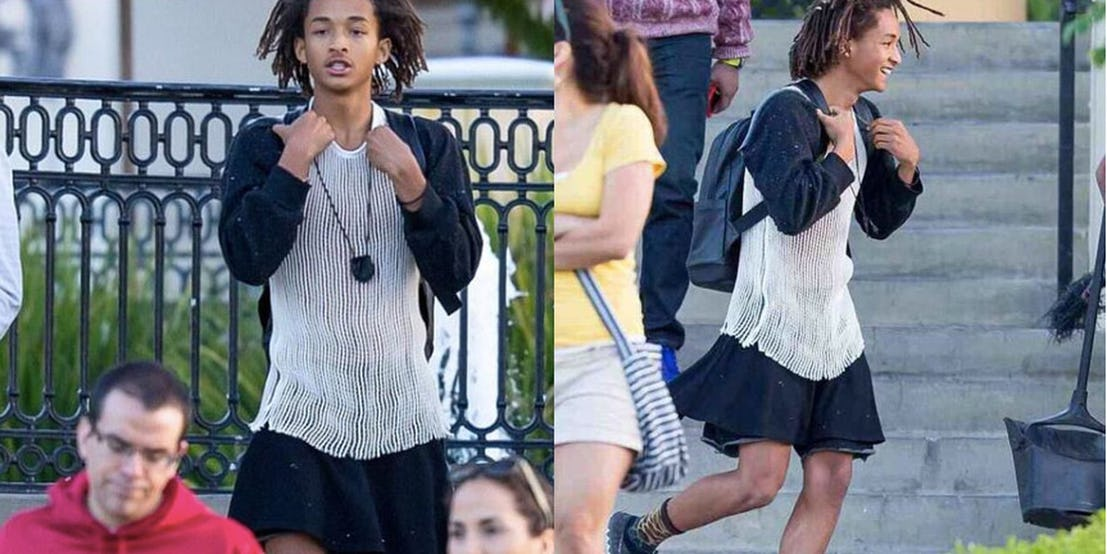 Jaden Smith drew quite the attention when he first appeared in public in wh...