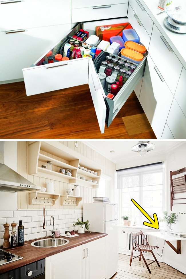 10 Maneras de organizar una cocina pequeña en la que quepa todo