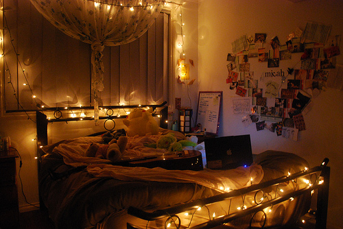 cuarto con luces