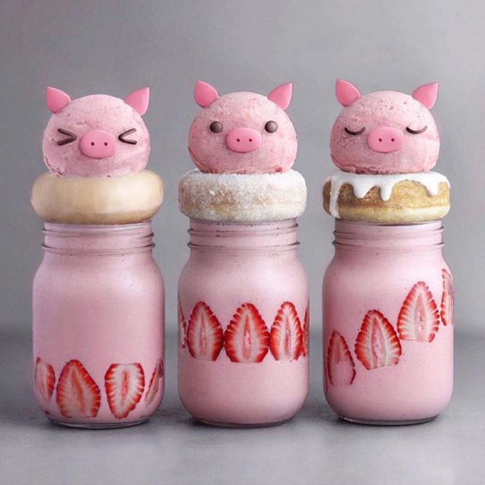 smoothies de tres cerditos
