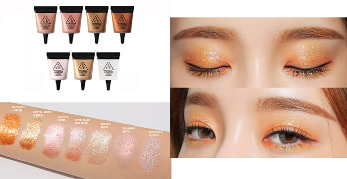 sombras líquidas brillantes para los ojos