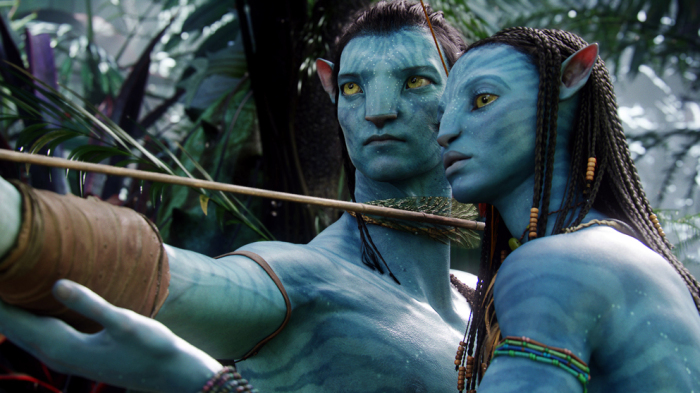personajes azules