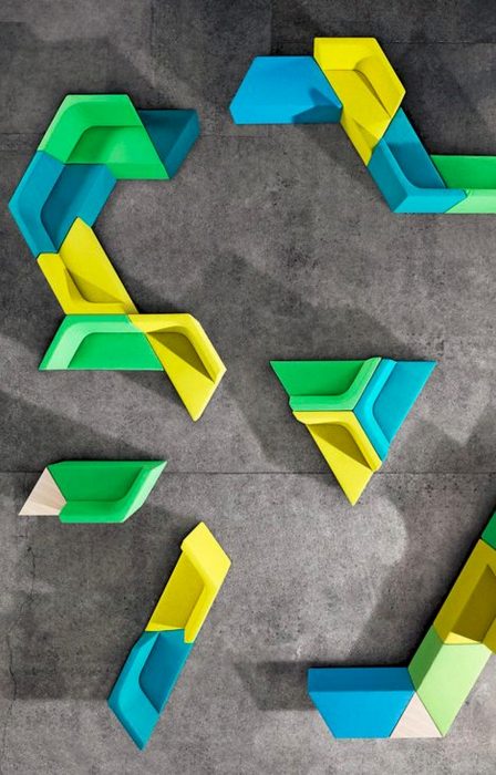 sillones geométricos