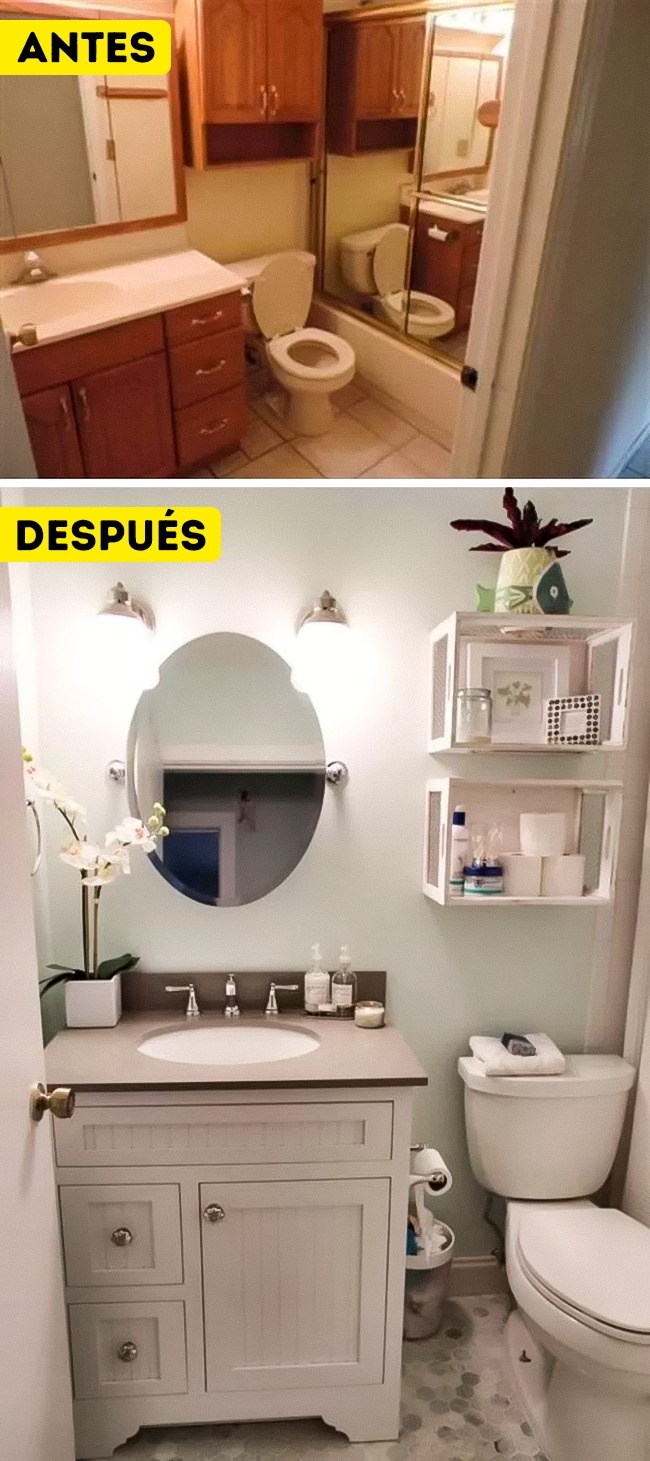 13 Soluciones de diseño para convertir un baño pequeño en uno espacioso