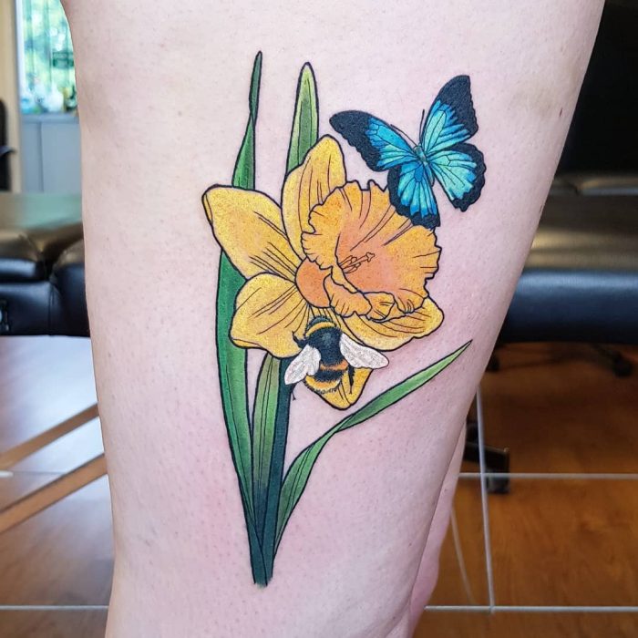 tatuaje de narcisos