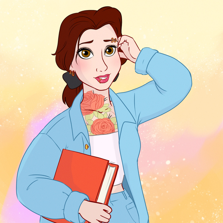 Cómo se verían las princesas de Disney si fueran adolescentes