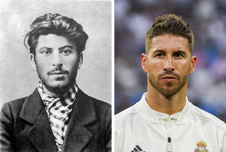 15 Famosos que se parecen a personas en fotos antiguas, lo cual es inquietante