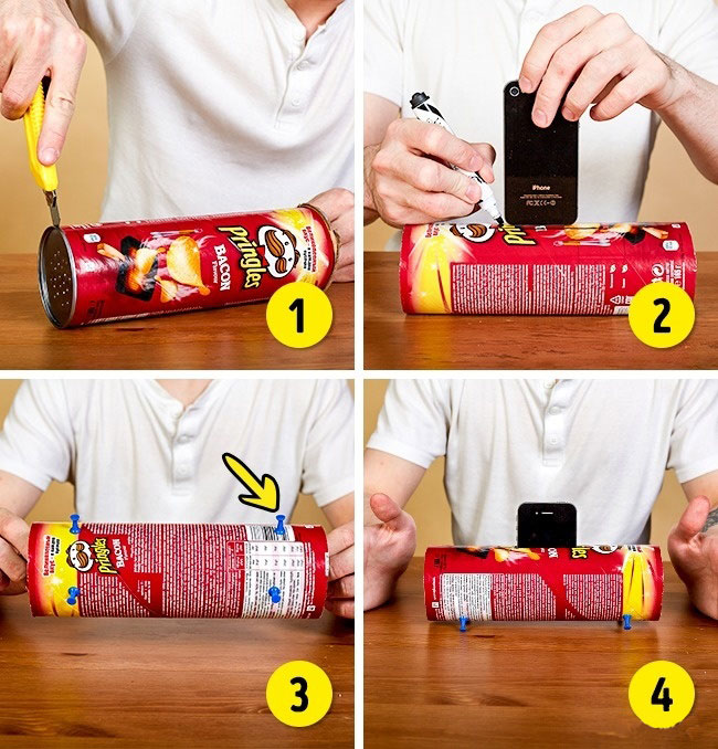 pringles truco diy