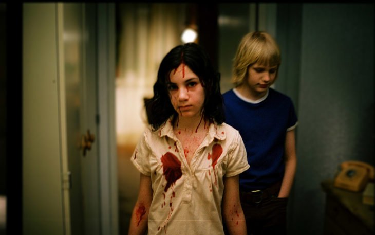 niña con sangre