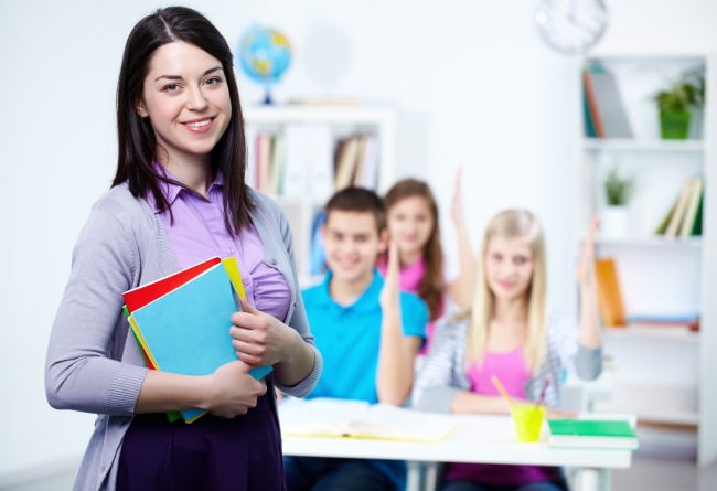 Maestra niños