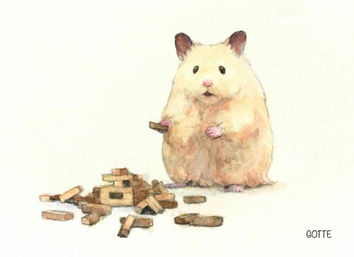 Artist Illustrates The Typical Life Of A Japanese Hamster And The Result Is Very Cute Artist Illustrates The Typical Life Of A Japanese Hamster And The Result Is Very Cute