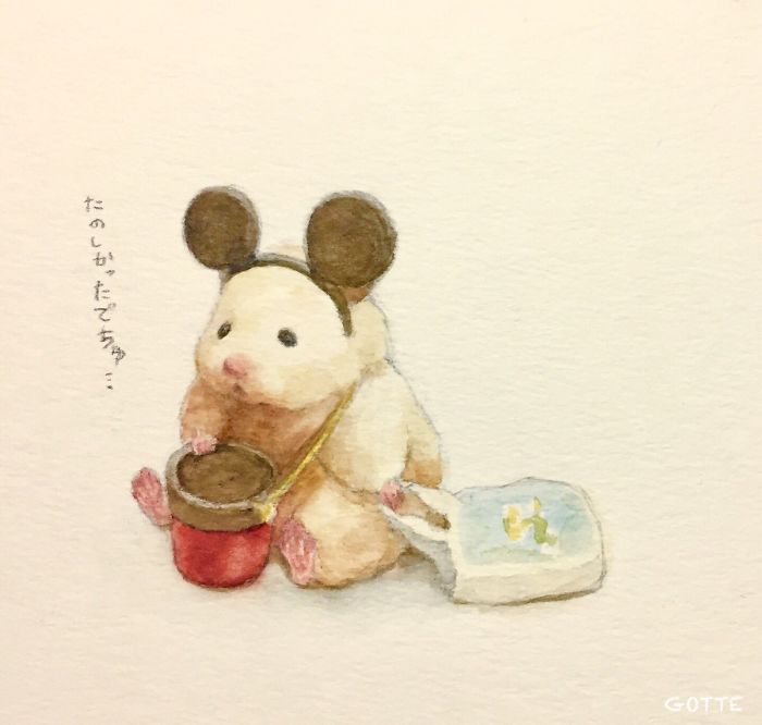 Artist Illustrates The Typical Life Of A Japanese Hamster And The Result Is Very Cute Artist Illustrates The Typical Life Of A Japanese Hamster And The Result Is Very Cute