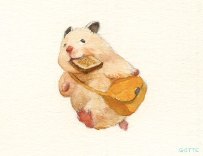 Artist Illustrates The Typical Life Of A Japanese Hamster And The Result Is Very Cute Artist Illustrates The Typical Life Of A Japanese Hamster And The Result Is Very Cute