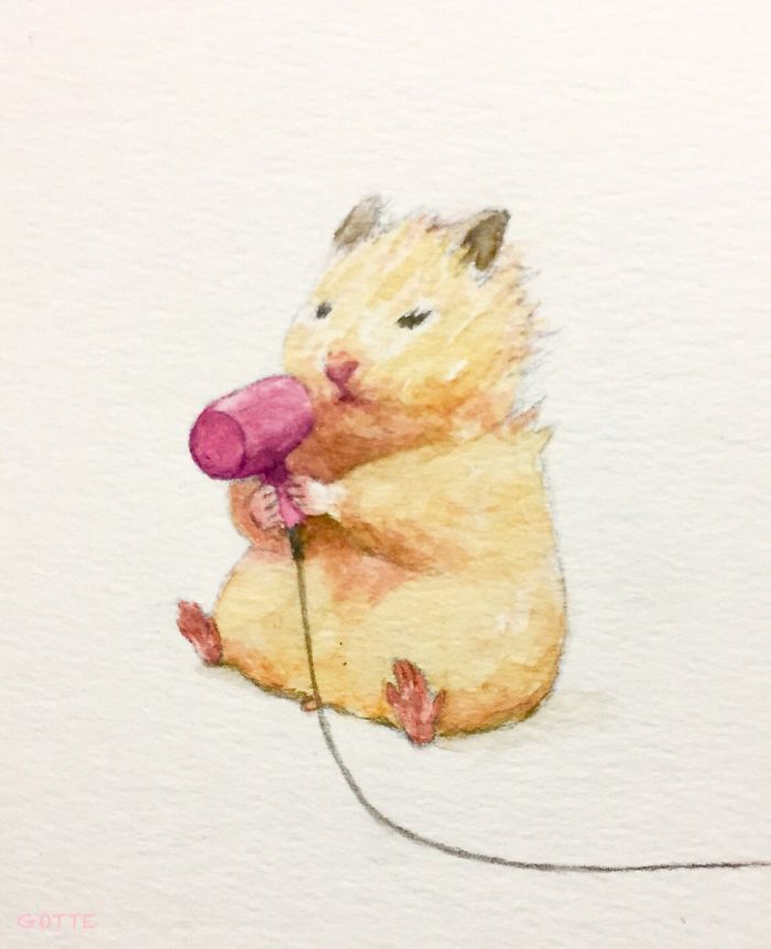 Artist Illustrates The Typical Life Of A Japanese Hamster And The Result Is Very Cute Artist Illustrates The Typical Life Of A Japanese Hamster And The Result Is Very Cute