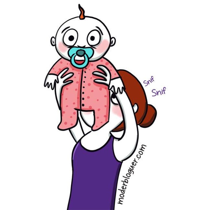 20 Ilustrações de uma mãe que conta como é o lado B de ter filhos