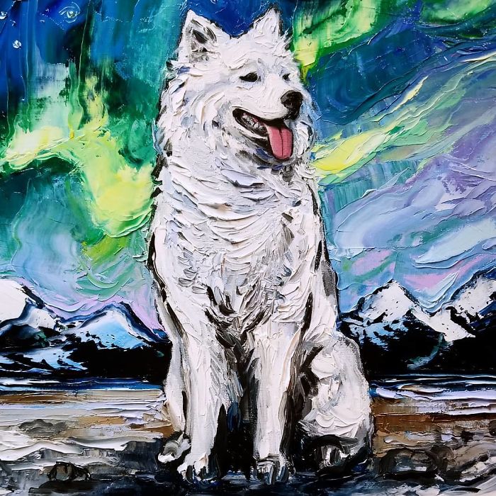 Van-Gogh-Starry-Night-Reimagined-Dogs-Paintings-Aja-Trier Van-Gogh-Starry-Night-Reimagined-Dogs-Paintings-Aja-Trier