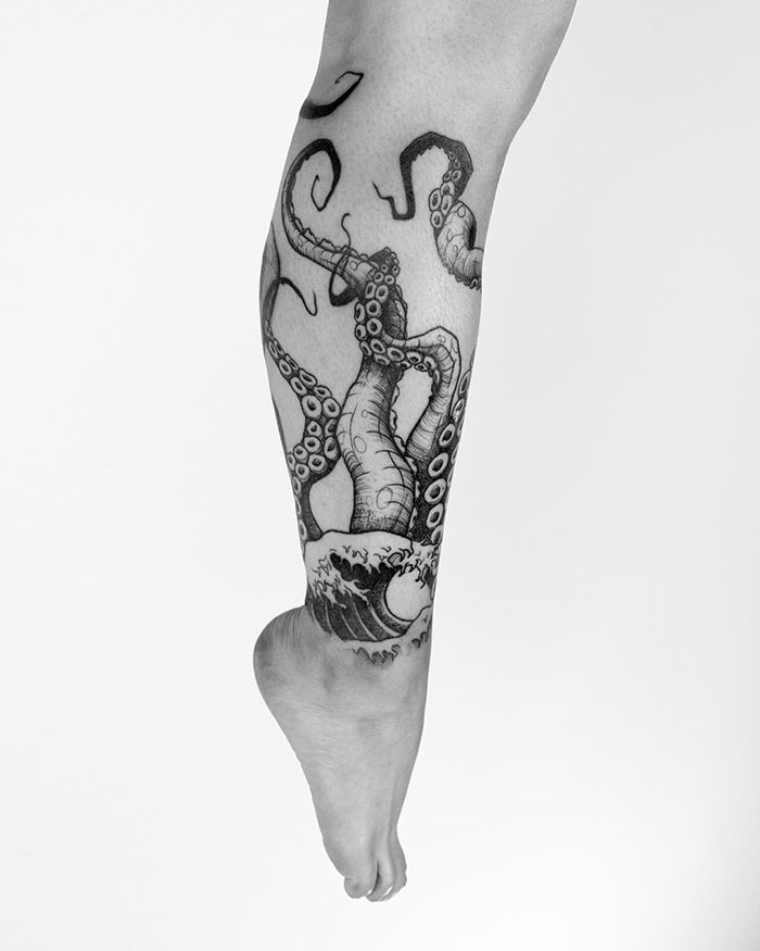 Octopus Leg Tattoo Octopus Leg Tattoo