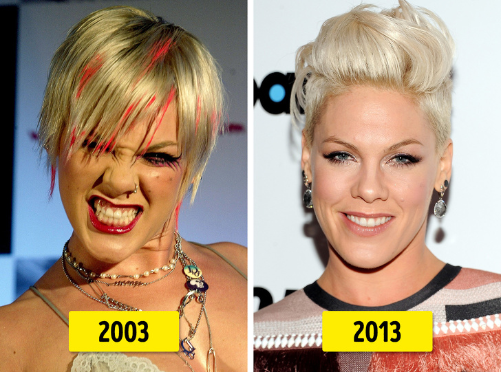 10 Famosas que se deshicieron de su apariencia llamativa y ahora se ven mucho más hermosas