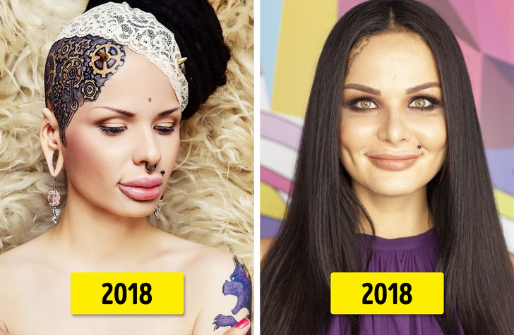 10 Famosas que se deshicieron de su apariencia llamativa y ahora se ven mucho más hermosas