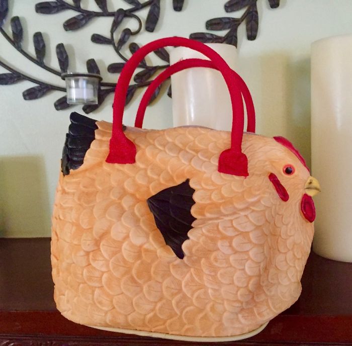 Found This Rubber Chicken Pocketbook At A Garage Sale Last Weekend