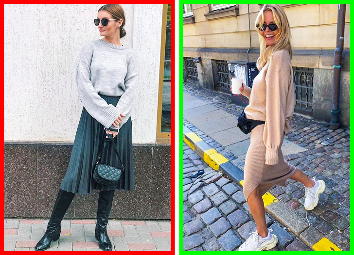 8 Combinaciones de ropa que ridiculizan tu look (nunca uses un vestido de cóctel con botas altas)