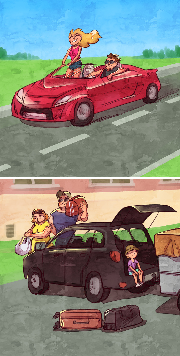 15 Quadrinhos sobre como é a vida antes e depois do casamento