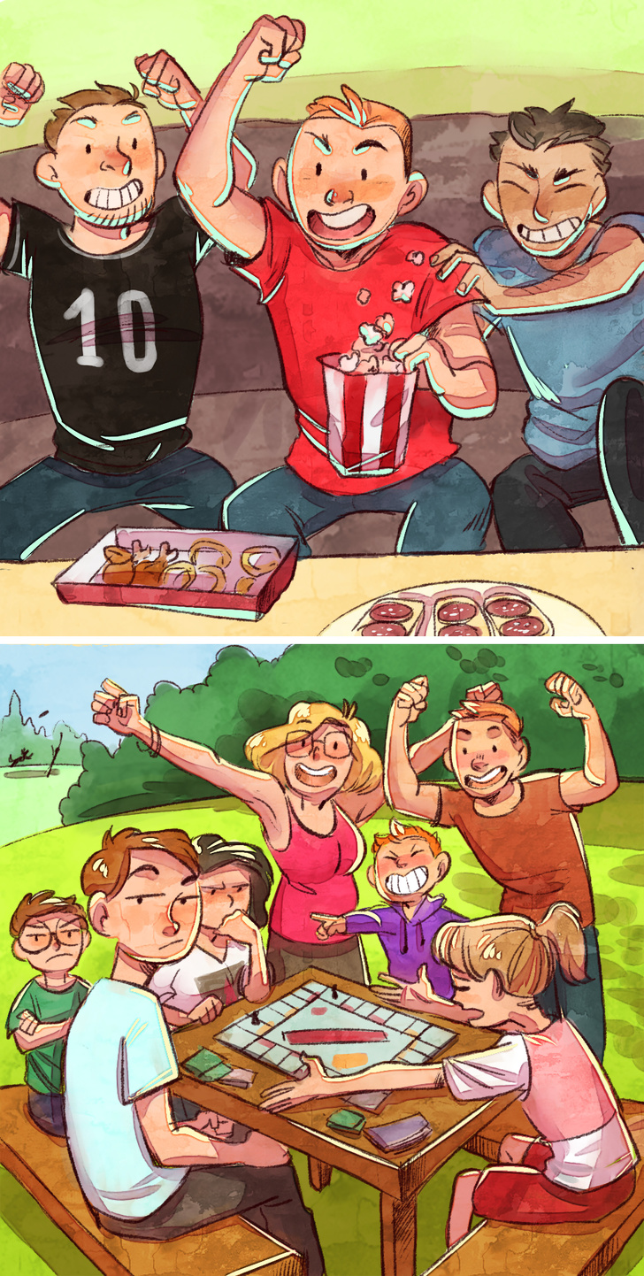 15 Quadrinhos sobre como é a vida antes e depois do casamento