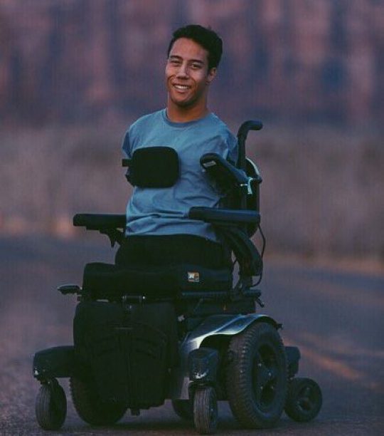 *** EXCLUSIVE - VIDEO AVAILABLE *** UTAH - UNDATED: Gabe Adams poses for the camera in the Utah desert in Utah. A MAN born with no limbs, who took up break dancing as a way of making friends, discovered he not only had a gift for it but that it could inspire others. Gabe Adams, 19, was born in Sao Paulo, Brazil with Hanhart syndrome, a rare medical condition characterised by underdeveloped limbs, mouth and jaw. In Gabe?s case none of his limbs grew at all. Adopted by American parents Janelle and Ron Adams, Gabe was brought to the US as a baby and grew up with his 13 siblings in Kaysville, Utah. From a young age Gabe started using a wheelchair but parents Ron and Janelle were determined that their son would be as independent as possible, pushing Gabe to learn to move independently of his wheelchair. At school he tried out for the dance team as a way of making friends ? discovering he could use his limbless body to his advantage in the art of break dancing. After graduating from high school Gabe has continued to prove his independence, moving out of the family home and embarking on a career as a motivational speaker. PHOTOGRAPH BY Barcroft Images