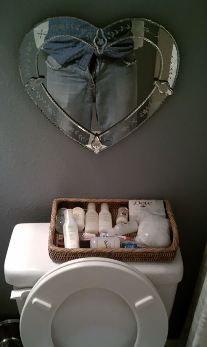 I'm Not Sure How To Tell This To Mom, But This Is A Really Awkward Place To Put A Mirror I
