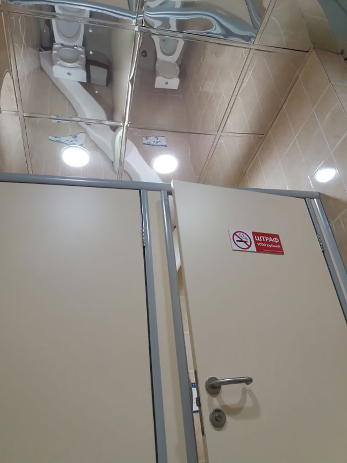 Installed The Bathroom Mirrors, Boss Installed The Bathroom Mirrors, Boss