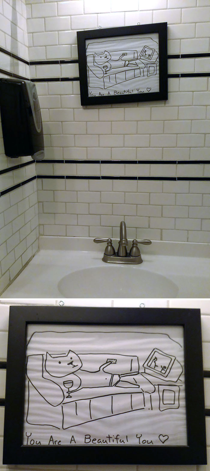 The Bathroom At A Brewery Has This Where You'd Expect A Mirror. Brilliant The Bathroom At A Brewery Has This Where You