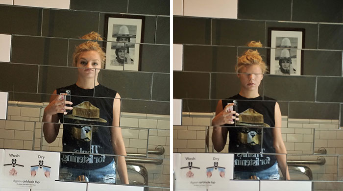 One Time I Came Across A Really Cool Mirror In A Public Bathroom And I Was Like "I'll Take Some Cute Pictures In Here" But Then One Time I Came Across A Really Cool Mirror In A Public Bathroom And I Was Like "I