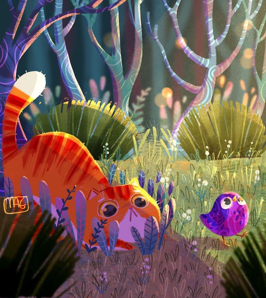 Italian Illustrator Shows In Sweet Illustrations That Even Cats Being Independent, They Can Be His Best Friends Italian Illustrator Shows In Sweet Illustrations That Even Cats Being Independent, They Can Be His Best Friends