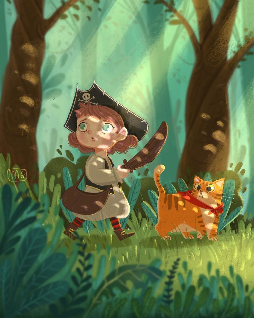 Italian Illustrator Shows In Sweet Illustrations That Even Cats Being Independent, They Can Be His Best Friends Italian Illustrator Shows In Sweet Illustrations That Even Cats Being Independent, They Can Be His Best Friends